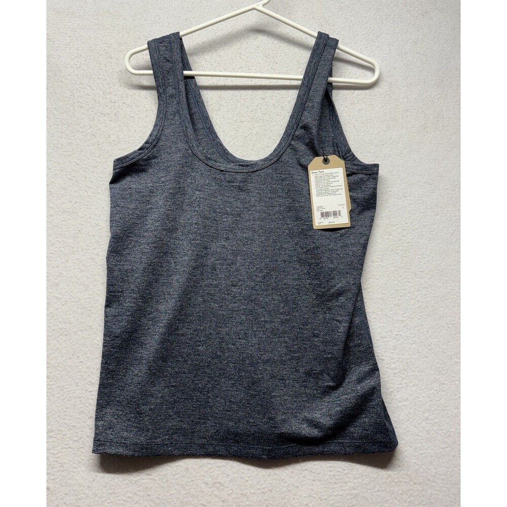 Prana Zawn Tank Top Women's Large Gray Stretch Active Outdoor NWT